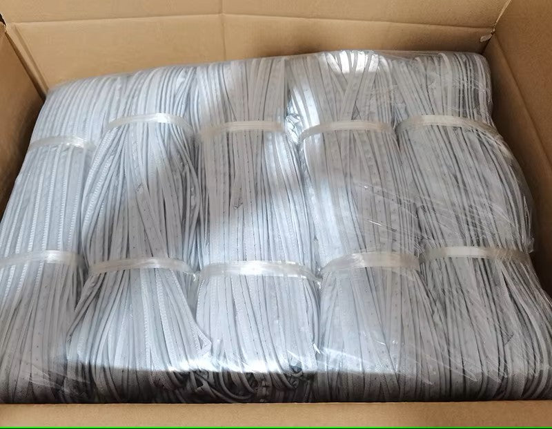 Bright Silver Reflective Single-Sided Elastic Fabric Ultrasonic Piping 亮银反光单面弹力布超声波包边条