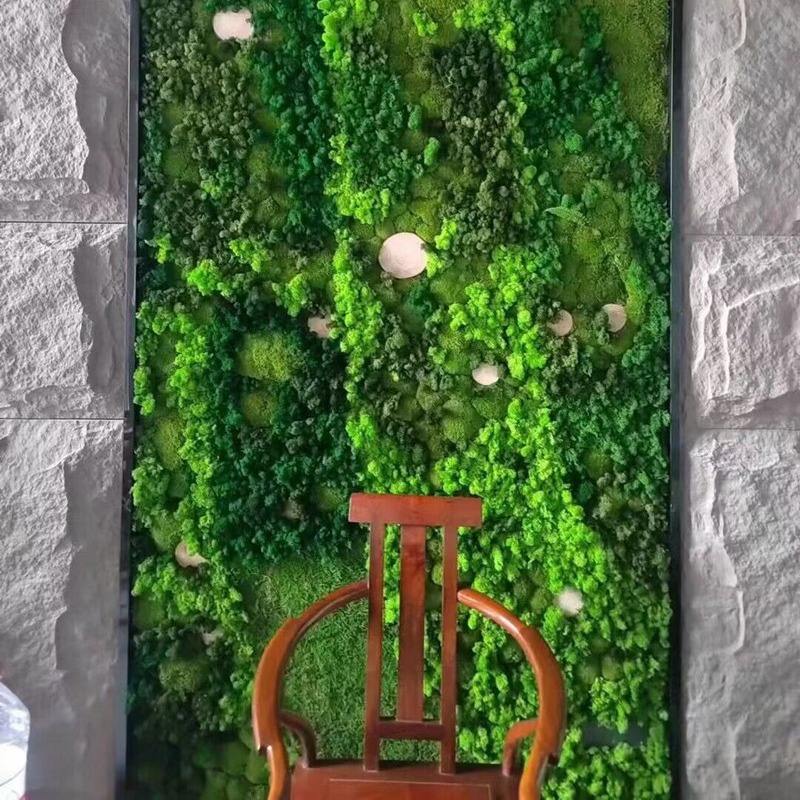 Decorative Background Green Wall Factory Wholesale Lawn Artificial Moss Turf for Modern Decor