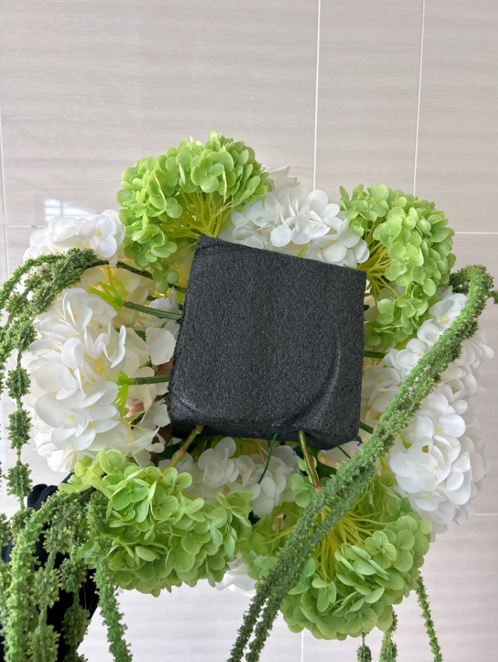 High Quality Artificial Flower Ball Real Touch Flowers Hydrangea Centerpiece White Calla Lily Arrangement Amaranthus Hanging