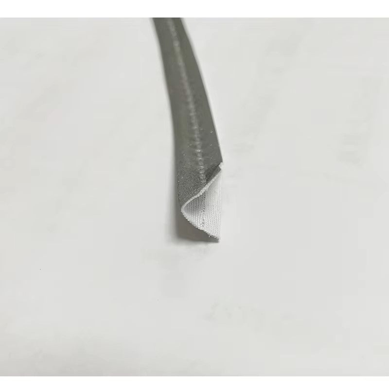 Bright Silver Reflective Single-Sided Elastic Fabric Ultrasonic Piping 亮银反光单面弹力布超声波包边条