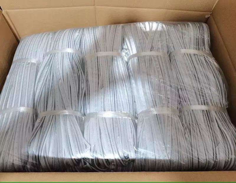 Bright Silver Reflective Single-Sided Elastic Fabric Ultrasonic Piping 亮银反光单面弹力布超声波包边条