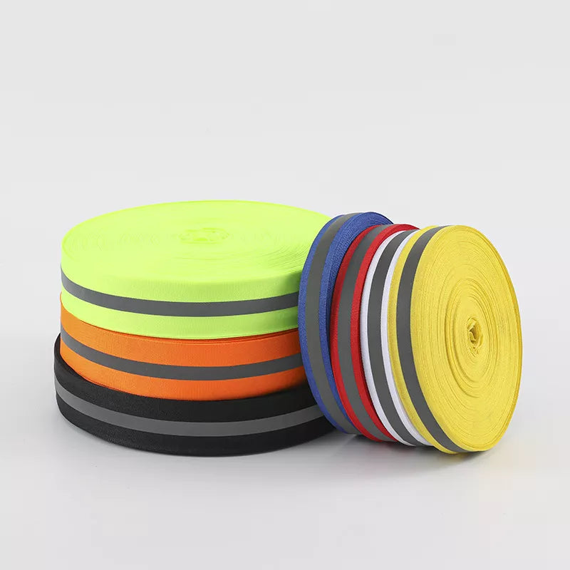 Reflective Heat Transfer Film Iron-On Webbings 反光热帖膜压烫织带