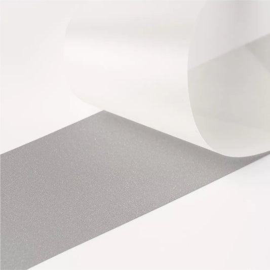 Bright Silver Light Industry Washable Reflective Heat Transfer Film 亮银轻工业水洗反光热贴膜