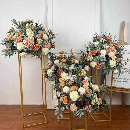 Artificial Flower Decoration Luxury Custom Colorful Artificial Flower Ball for Road Guide Wedding Hotel
