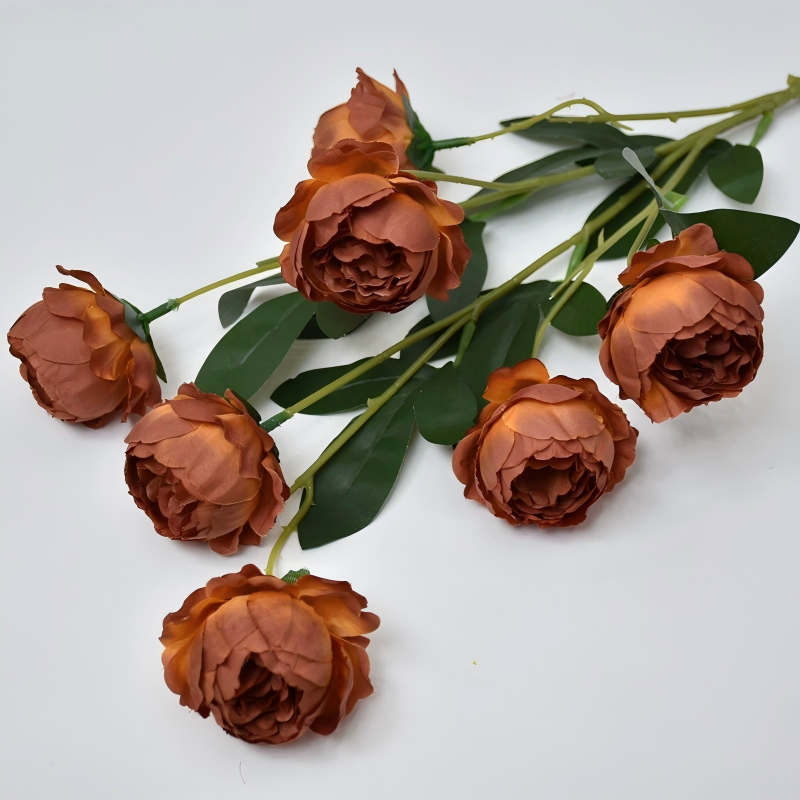Wholesale Factory Artificial Flower Peony Single Stem for Wedding Events Home Decoration