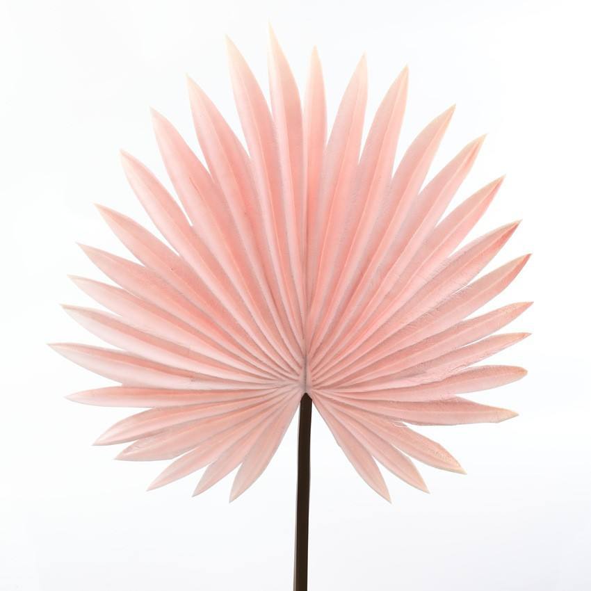 Artificial Palm Leaves Fan-Shaped PU Faux Flowers Wedding Decor Backdrops Folding Fans Indoor Use Home Artistic Embellishment