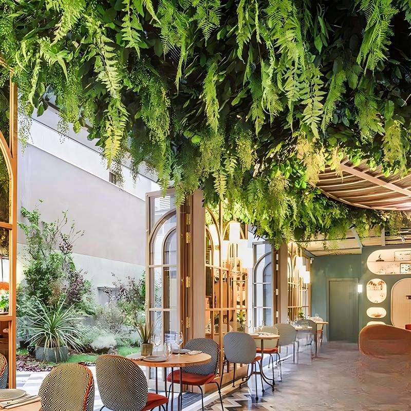 Customized Vines Artificial Hanging Flowers Ceiling Decoration Luxury Wedding Ivory Red Wisteria Hanging Floral Ceilings Decor