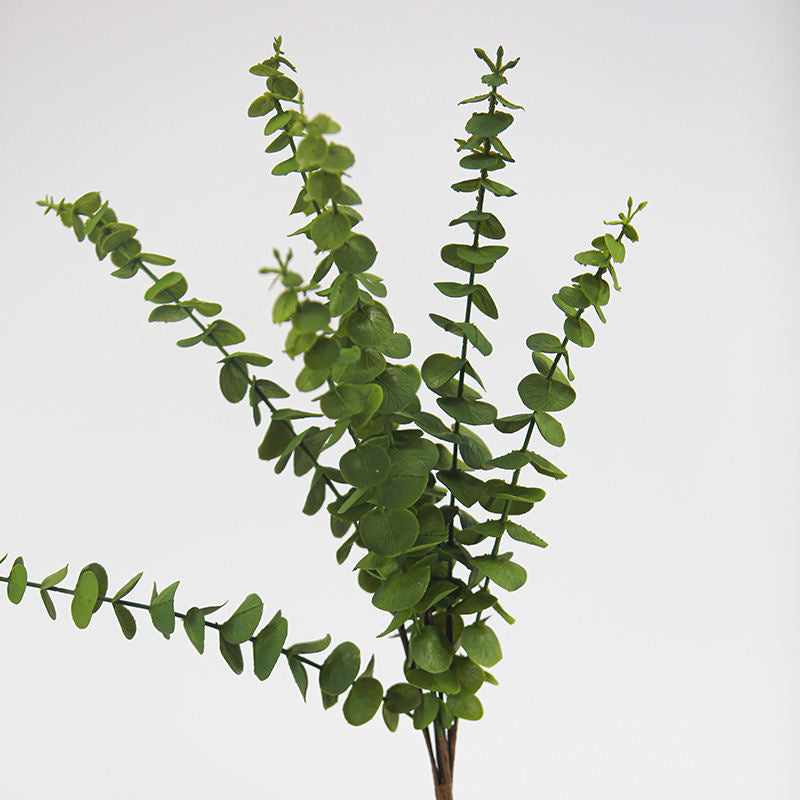 Wholesale 8-Pronged Australian Eucalyptus Artificial Leaves Real Touch Garden Home Office Wedding Flower Arrangement