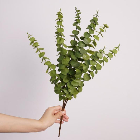 Wholesale 8-Pronged Australian Eucalyptus Artificial Leaves Real Touch Garden Home Office Wedding Flower Arrangement