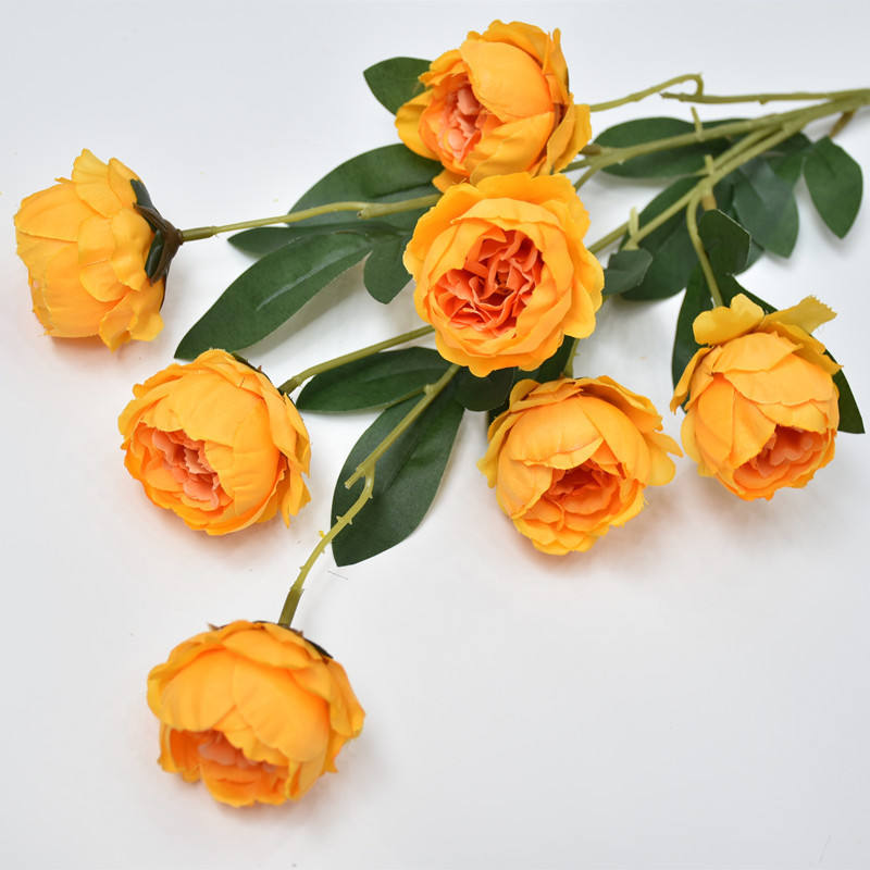 Wholesale Factory Artificial Flower Peony Single Stem for Wedding Events Home Decoration